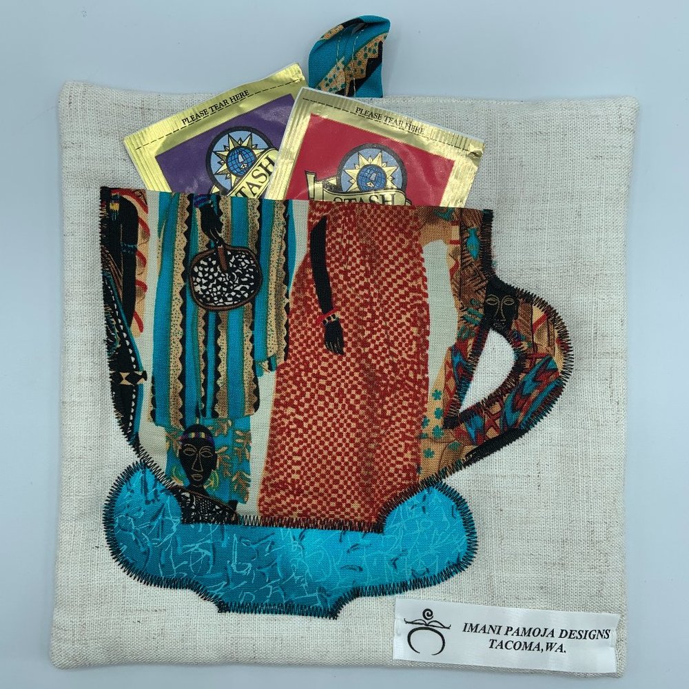 Quilted Coaster or Pot Holder/Tea Bag Holder